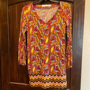 Long Sleeve Mini Dress with zippered pocket